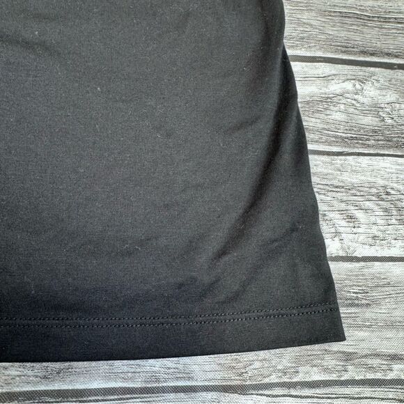 Time and Tru Women's Bridesbabe Tee T Shirt M Med Medium Black Light Blue V Neck - Picture 7 of 12